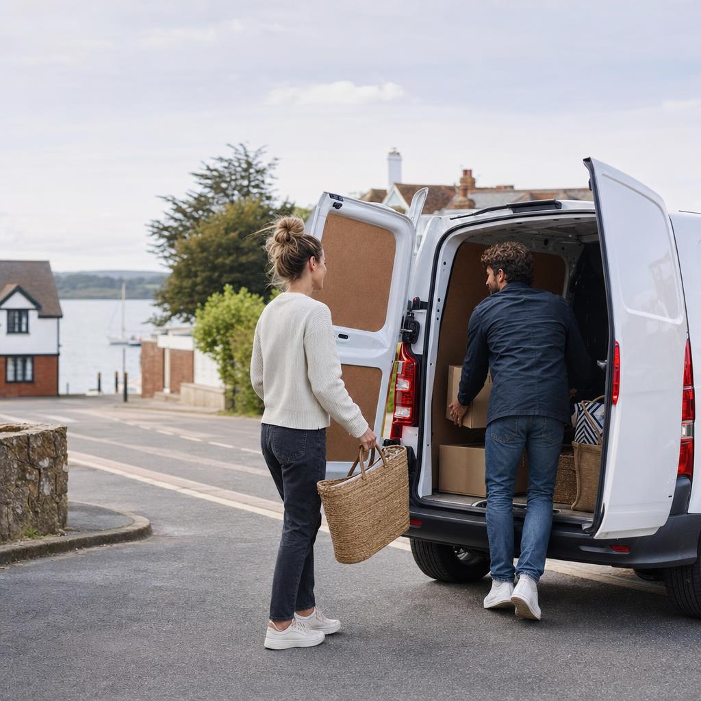 Vehicle hire scene close to Bishopstoke with practical local road access